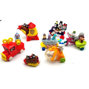 ANIMANIACS Vtg Mini Figures Lot of 7 Slappy Skippy Pinky Brain Yakko Wakko Dot